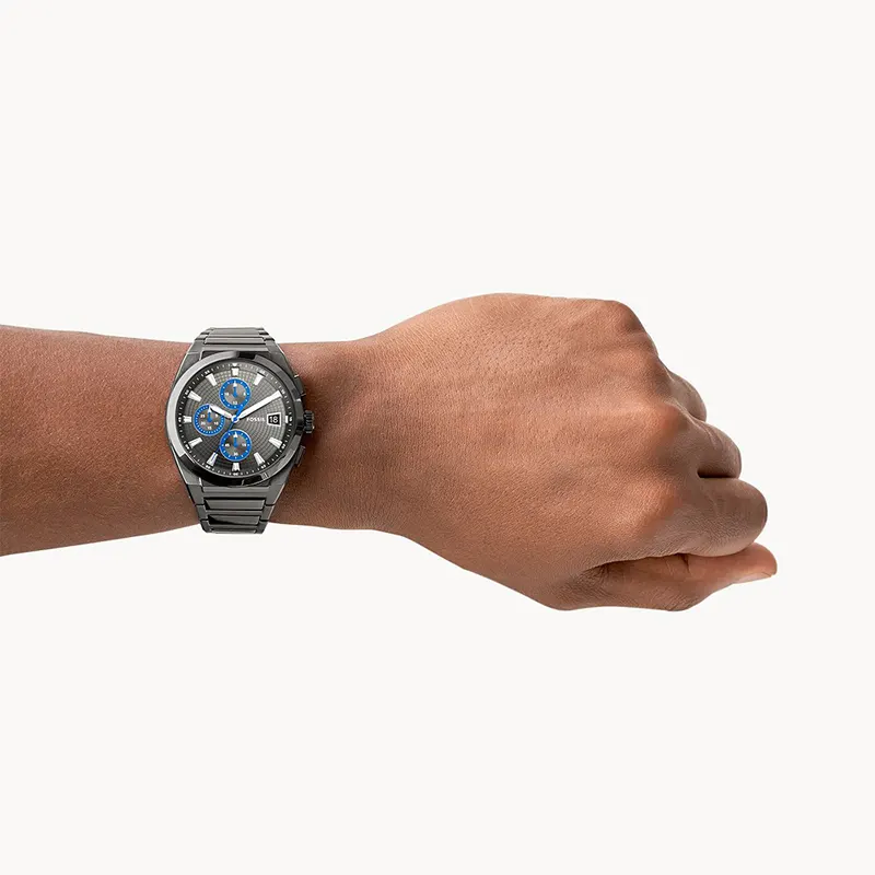 Fossil Everett Chronograph Grey Dial Men's Watch | FS5830