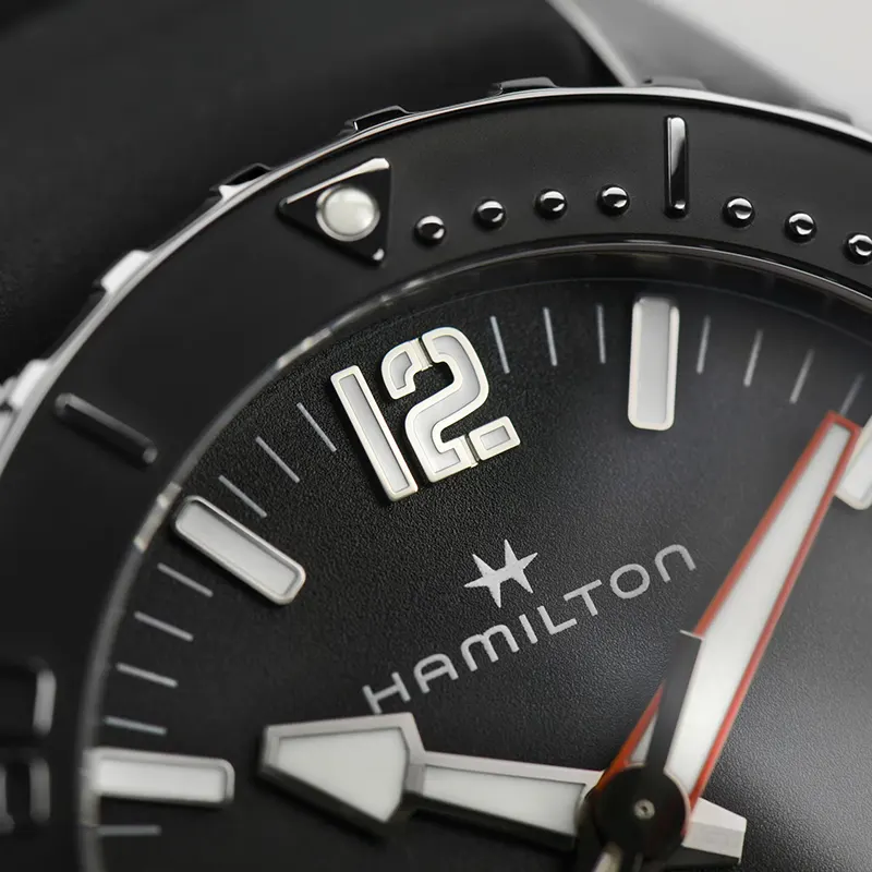 Hamilton Khaki Navy Frogman Black Dial Automatic Men's Watch | H77825330