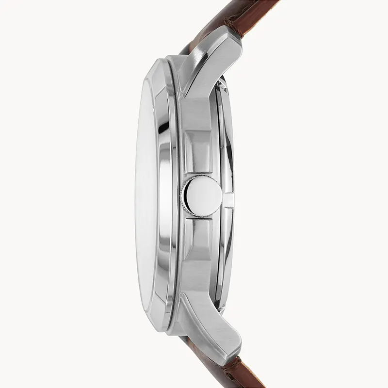 Fossil Grant Automatic Dark Brown Leather Men's Watch | ME3099