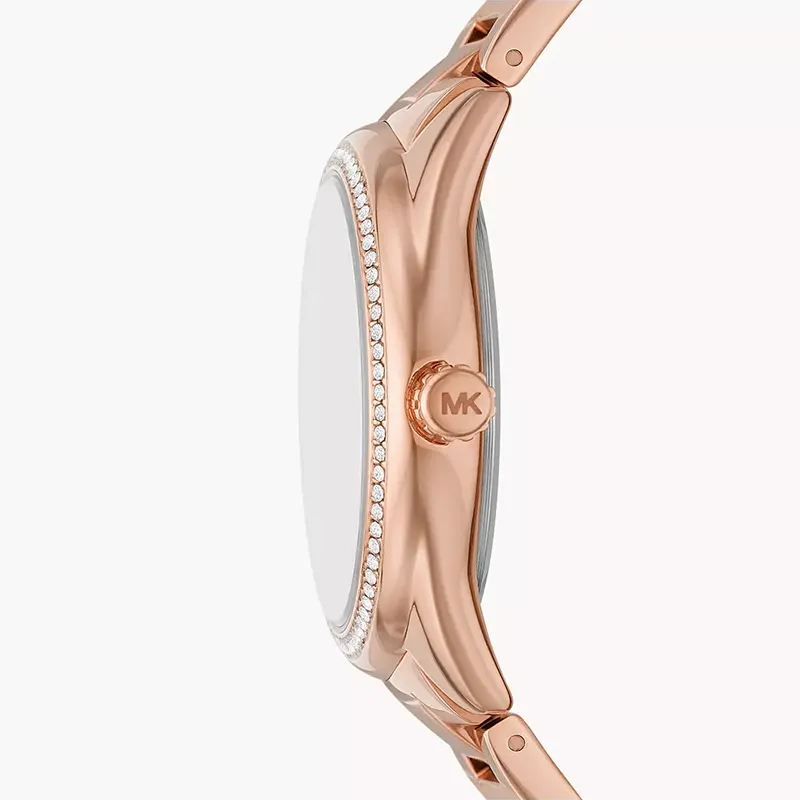 Michael Kors Janelle Red Dial Rose Gold-Tone Ladies Watch | MK7382