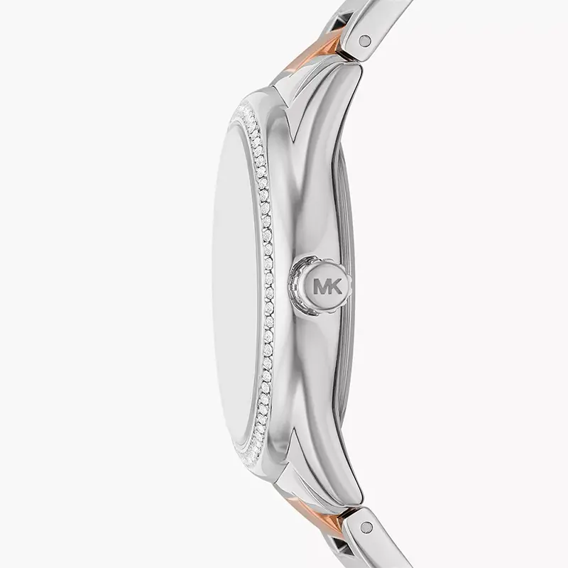 Michael Kors Janelle Silver Dial Two-Tone Ladies Watch | MK7383