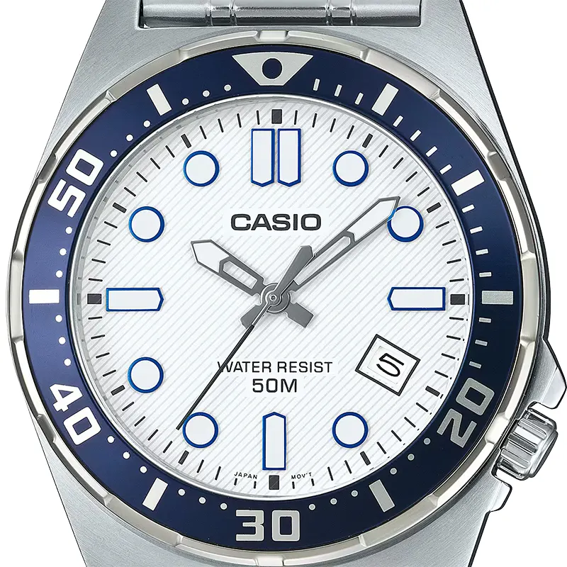 Casio Enticer MTD-135D-7AV White Dial Men's Watch