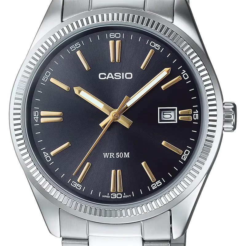 Casio Enticer MTP-1302D-1A2V Black Dial Men's Watch