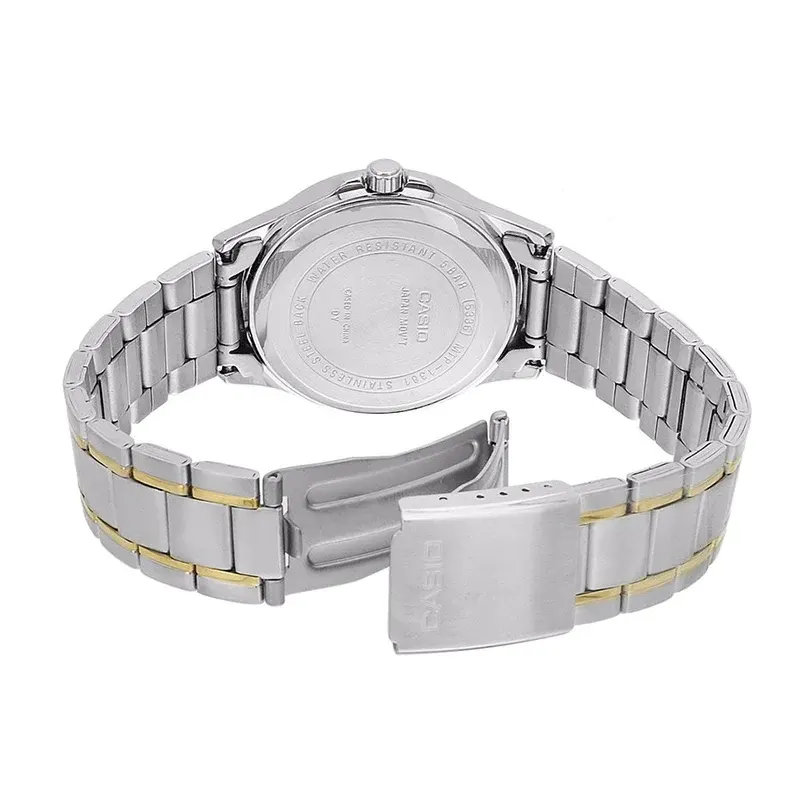 Casio Enticer MTP-1381G-1AVDF Date Day Black Dial Men's Watch
