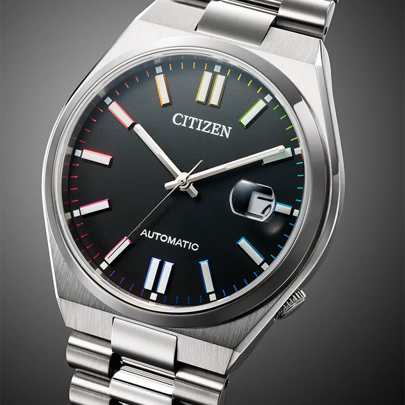 Citizen Tsuyosa Automatic Rainbow Hours Black Dial Men's Watch | NJ0151-53E