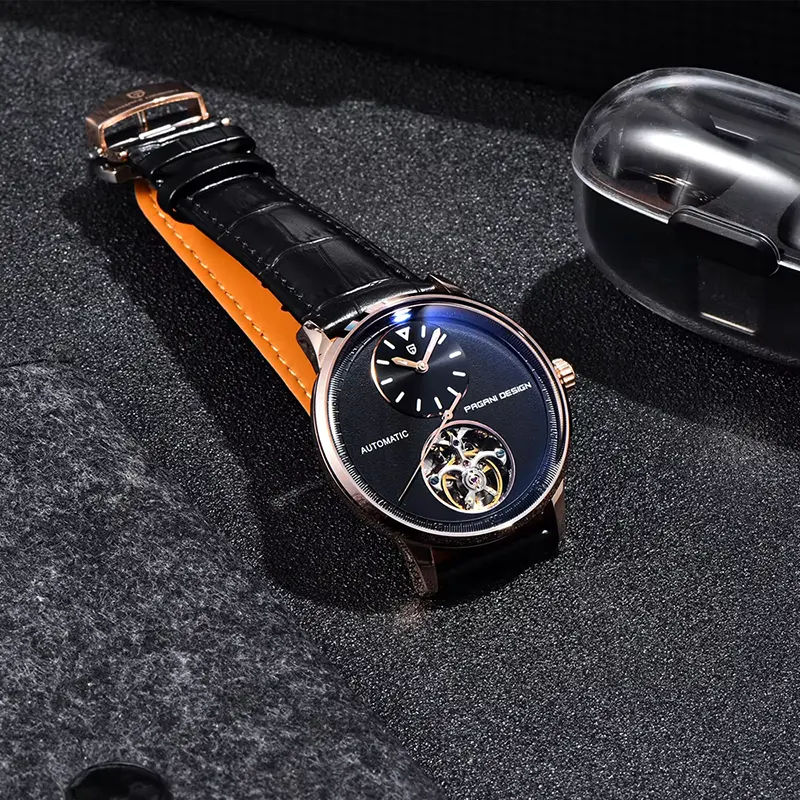 Pagani Design Tourbillon Black Dial Automatic Men's Watch | PD-1796