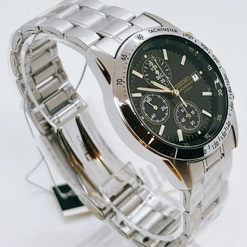 Seiko Spirit Chronograph Black Dial Date Men’s Watch | SBTQ043