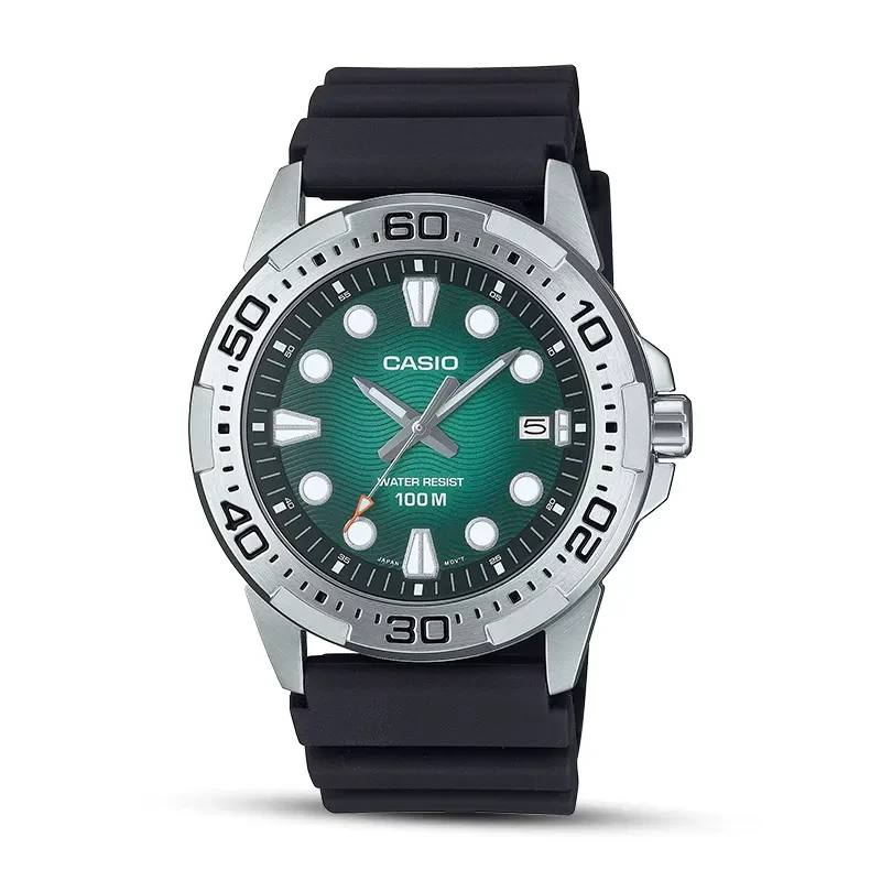 Casio Enticer Marine sports design Green Dial Men's Watch | MTD-140-3AV