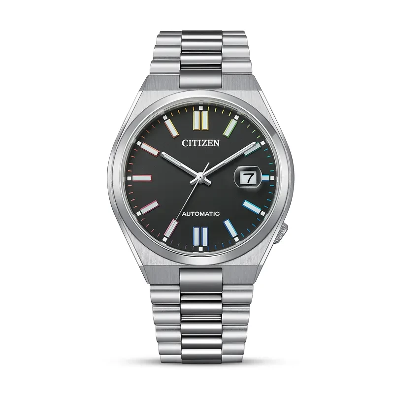 Citizen Tsuyosa Automatic Rainbow Hours Black Dial Men's Watch | NJ0151-53E
