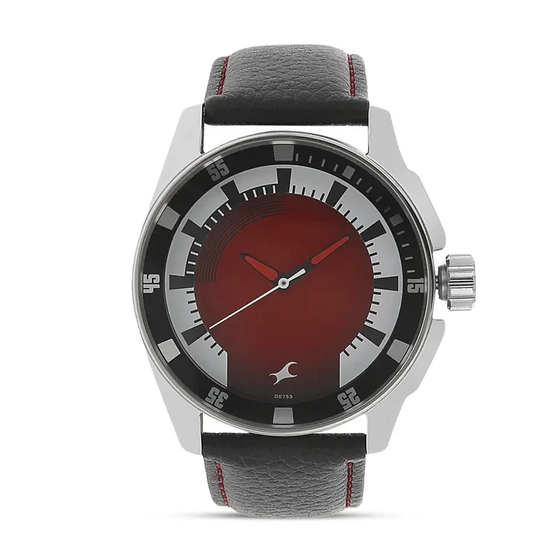Fastrack Black Magic Red Dial Men's Watch | 3089SL10