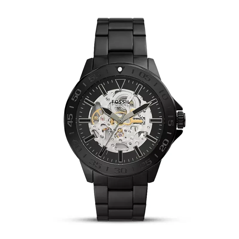 Fossil Bannon Automatic Black Stainless Steel Men's Watch | BQ2679