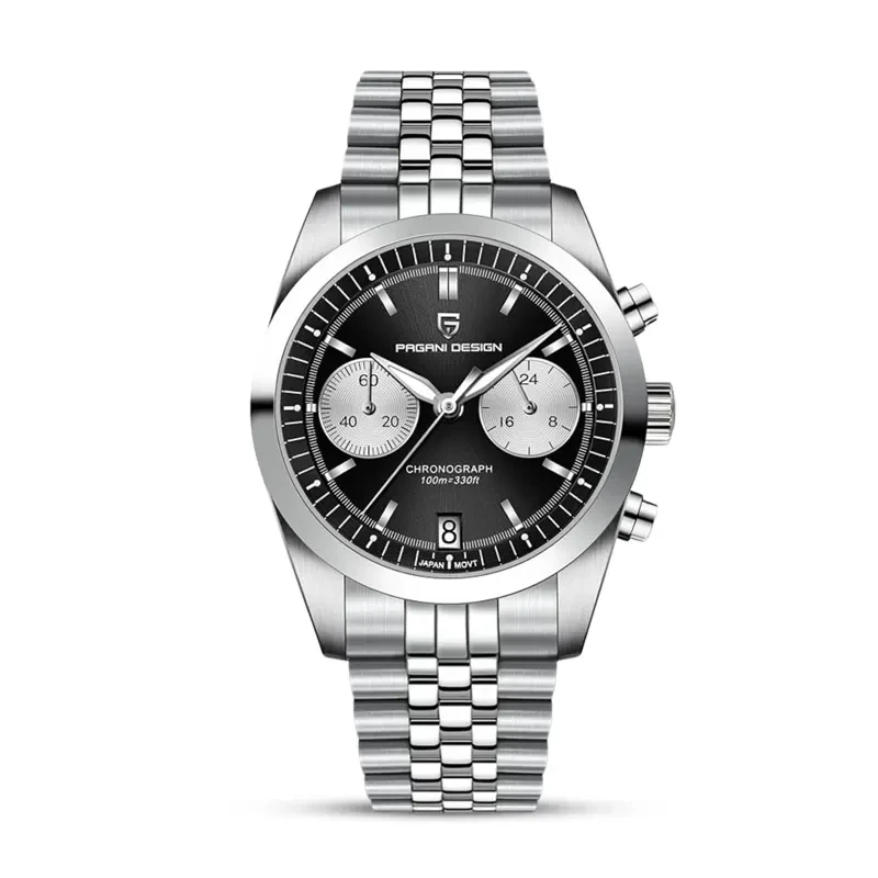 Pagani Design PD-1775 Chronograph Black Panda Dial Men's Watch