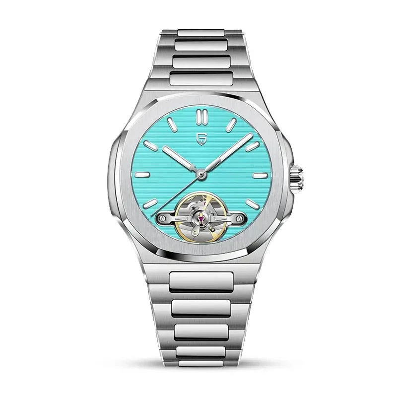 Pagani Design Open Heart Tiffany Dial Automatic Men's Watch | PD-YS025
