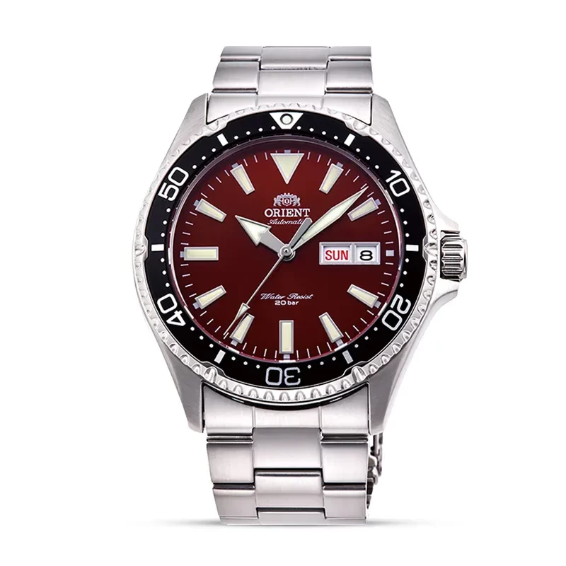 Orient Kamasu Automatic Maroon Dial Men's Watch | RA-AA0003R19B