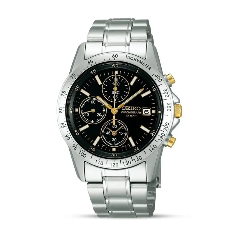 Seiko Spirit Chronograph Black Dial Date Men’s Watch | SBTQ043